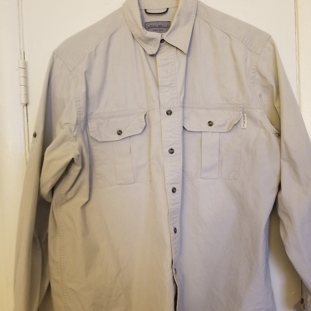 Eddie Bauer mens button front shirt